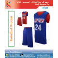 Conception uniforme de maillot de basket-ball de sublimation à la mode